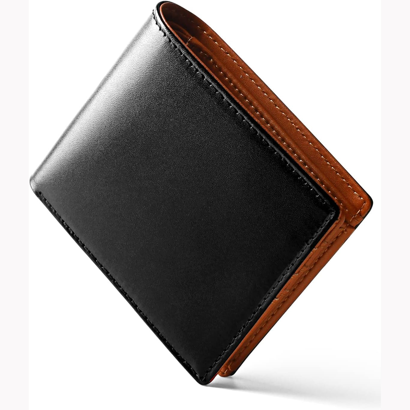 メンズ二つ折り財布 本革 人気 牛革 大容量 小銭入れあり カード入れ13枚 一流財布職人が作る