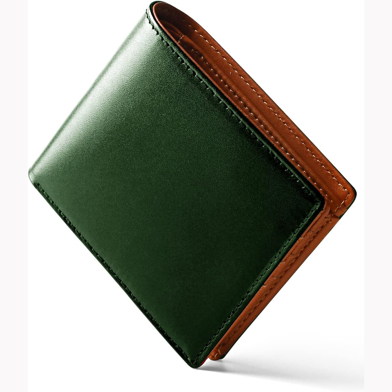 メンズ二つ折り財布 本革 人気 牛革 大容量 小銭入れあり カード入れ13枚 一流財布職人が作る